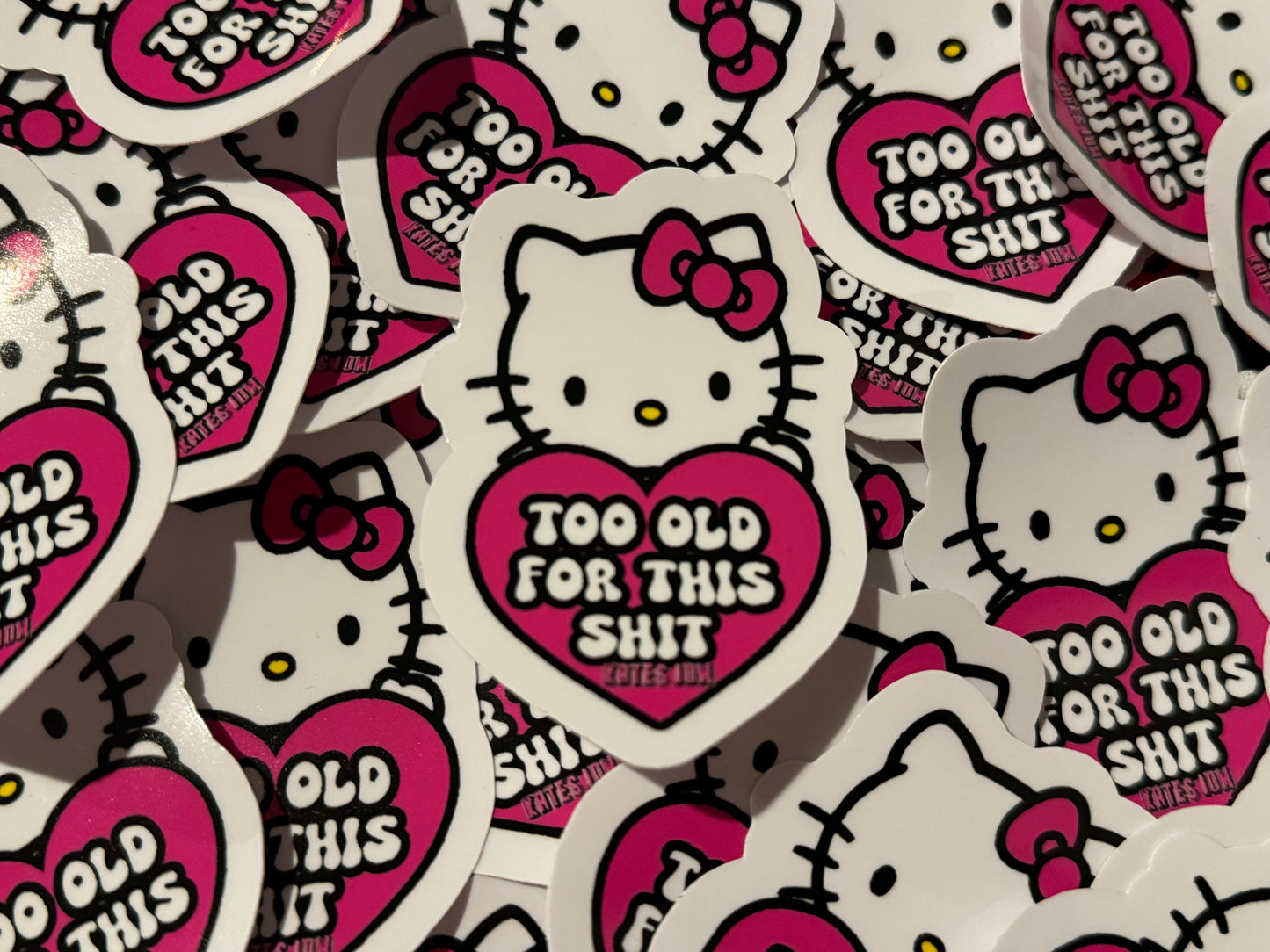 Too Old Sticker