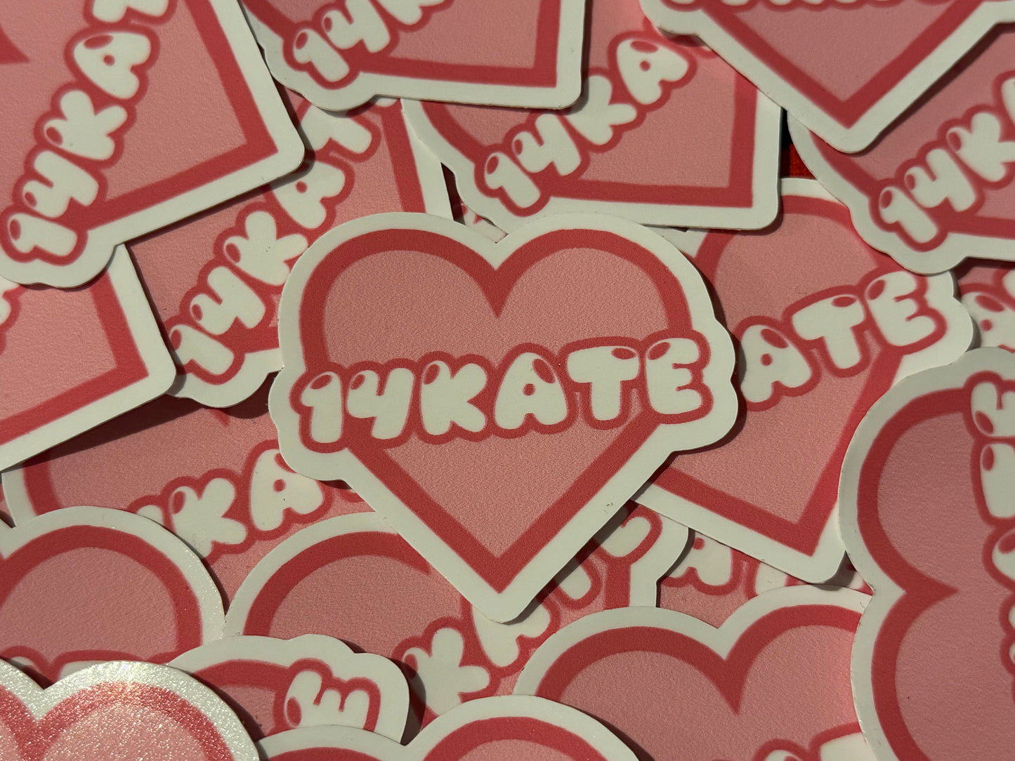 14KATE Heart Sticker