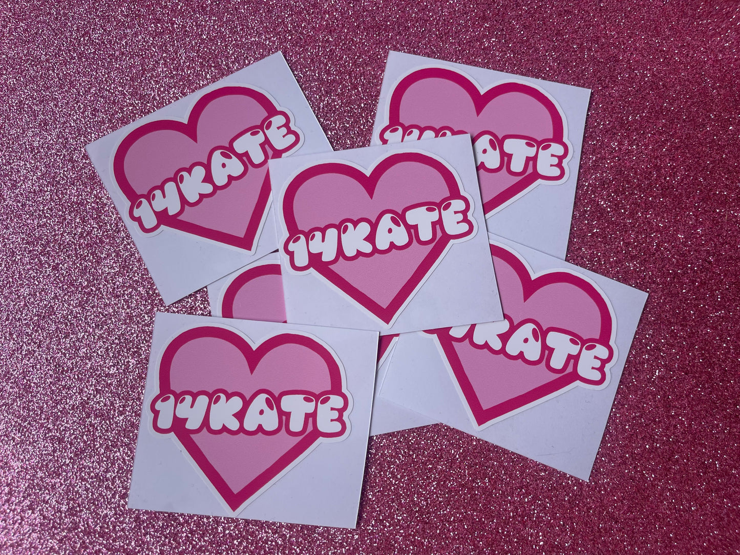 14KATE Heart Sticker